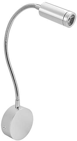 TOPINCN 1 W Lampada da lettura a LED, lampada da parete flessibile a collo di cigno, lampada da parete a LED, luce notturna da parete, luce per libri, comodino, per camera da letto, ufficio, banco da