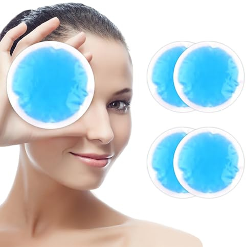 Ghiaccio gel Riutilizzabile, – Dolore su Occhi, Denti, Labbra, Naso e Seno Borsa del Ghiaccio Ginocchio, Schiena, Collo, Polsi, Caviglie (6 Pezzi, Blu) Ghiaccio gel riutilizzabile Caldo Freddo