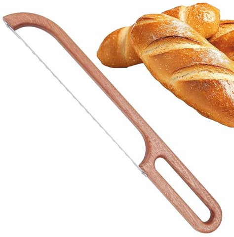 Coupe-pour fait maison, scie à | Trancheuse à au levain en bois,Gadgets de cuisine, coupe-pour le levain de fait maison, outil de coupe de de pâtisserie, gaucher et droitier