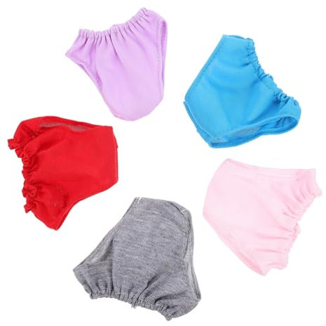 UPKOCH 5Stücke Puppenunterwäsche Für Puppen Puppenhöschen Helllila Und Puppenzubehör Für Kreative Rollenspiele Und Outfits