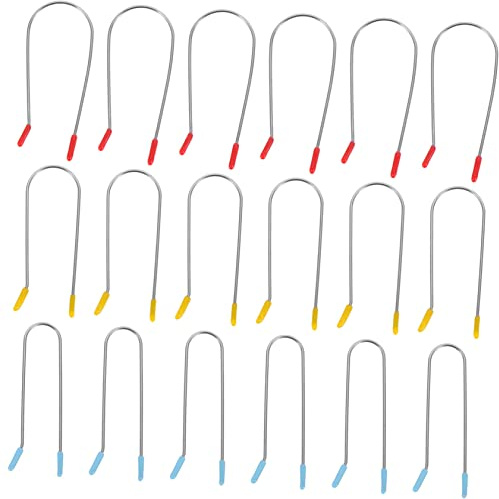 iplusmile 24 Pinzas en Forma de U para Rulos de Pelo Caliente, Clips Fijos de Acero Inoxidable 304 para Rizador de Cabello, Ideales para Uso Casero y Permanente