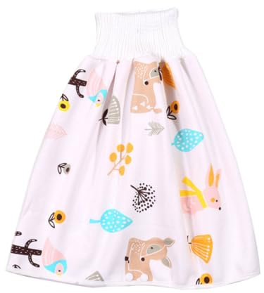UKCOCO Pantalones de Entrenamiento Impermeables para Bebés, Pañales Reutilizables Lavables, Ropa Interior de Entrenamiento Transpirable Diseño Elástico, Talla Pequeña, Uso para Dormir