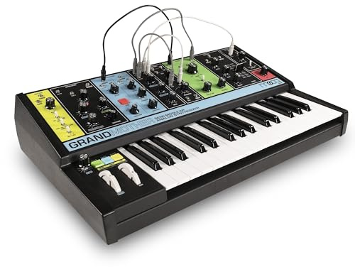 MOOG Grandmother Semi-Modular Analog Keyboard Synthesizer with 32 Keys, Built-In Arpeggiator, Sequencer and Spring Reverb Tank