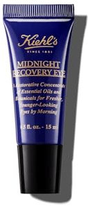 Kiehl's Midnight Recovery Eye Cream with Evening Primrose Oil, Reduces Visible Signs of Fatigue, Nighttime Eye Treatment, 15Ml