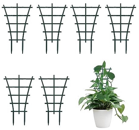 MUYAPAY Treillis de Jardin, 6 Pièces, Supports pour Plantes Grimpantes et Vignes