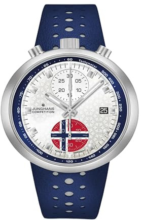 JUNGHANS Herrenuhr Automatik 1972 Competition FIS Edition Trondheim hochwertige Armbanduhr für Männer, 27/4507.00