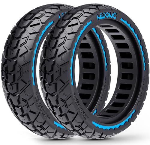 BABEJIA 2 Piezas Neumáticos 10x2,50 para Patinete, Mejora tu Patinete con Neumáticos Sin Cámara Todoterreno 60/70-6,5, Ruedas de Repuesto 10x2,5-6,5 para Segway Ninebot Max G2/G30 Series, etc