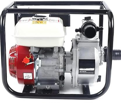 Bomba de agua a gasolina 2 pulgadas motor de 4 tiempos Caudal 30.000 litros por hora y potencia 5,5CV