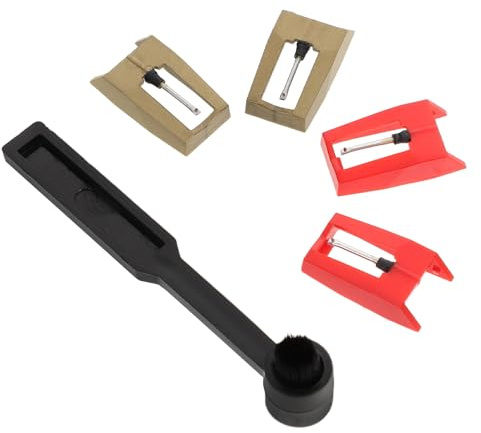 WHAMVOX Stylus Kit for Turntable Needle Replacement Stylus Cleaner Kit Including Cartridge Needle for Vinyl Records and Phonograph Cleaning Brush Use