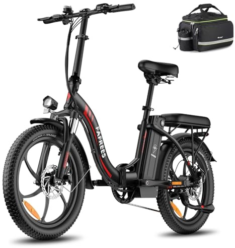 Fafrees [Oficial] F20 Bicicleta eléctrica Plegable, 250W/18Ah/648Wh Bicicleta eléctrica Urbana, 20 Pulgadas Fatbike, 7 velocidades Ebike, Alcance 90km (Negro-1)