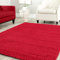 Shaggy Teppich Farbe Hochflor Langflor Teppiche Modern Uni Farben, Farbe:Rot, Maße:200x280 cm