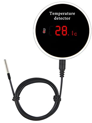 Sensore di temperatura WiFi, termometro intelligente: monitor digitale della temperatura con campione esterno impermeabile, allarme app e buzzer, batteria ricaricabile, per congelatore, refrigeratore,