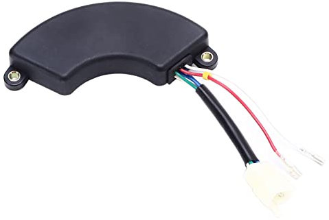 Tissting Regolatore di Tensione Automatico Avr, Gruppo Elettrogeno Diesel Universale Monofase 7-8kw ABS Regolatore di Tensione di Uscita A 6 Fili 220 V per Gruppo Elettrogeno a Benzina Monofase