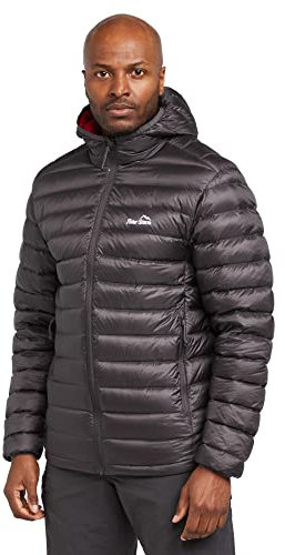 Peter Storm Men’s Loch Down Hooded Jacket with Ripstop Fabric & 90/10 650 Fill Power Down, Water Repellent (UK, Alpha, M, Regular, Regular, Grey)