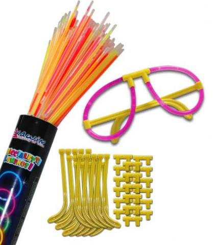 DCO 50 conectores para gafas + 100 pulseras luminosas (50)