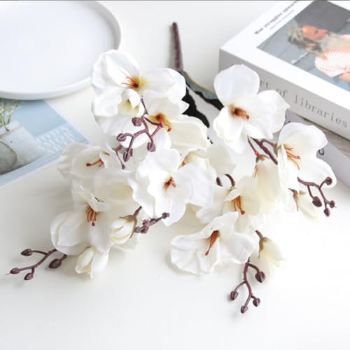 Nvzi 3 st konstgjorda blommor i gladiolus, falska blommor, blommiga artificiella para, bröllopsdekor a