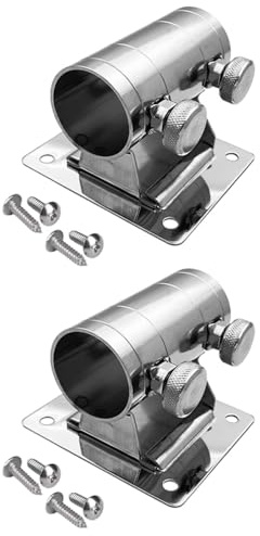 Supertool 2 supporti per ombrelli da pesca, staffa da balcone per ombrellone, custodia da pesca regolabile, morsetto per ombrellone da parete, staffa per ombrello da pesca