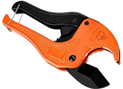 Cortador de tubos de aluminio, tijeras de trinquete, cortador de tubos de PVC/PU/PP, herramienta manual de corte de manguera para sistemas de riego de jardín