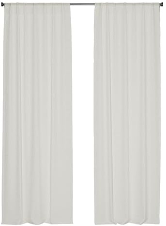 Domus&Trend - Tende per Interni Casa, B&B, Negozi, Uffici Semifiltranti in Lino, 1 Pannello 140x280 Tende Camera da Letto Cucina Soggiorno Moderne a Passanti Nascosti, Tenda Leggera 100% Made in Italy