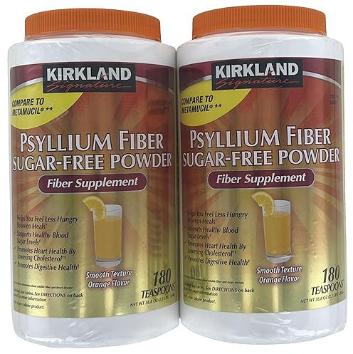 Kirkland Signature Sugar-Free Psyllium Fiber Supplement Powder, 360 DosesQ