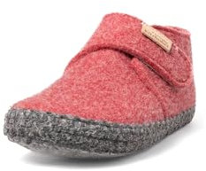 Living Kitzbühel Weiche Baby Hausschuhe mit Häkelverzierung aus Wollfilz | Atmungsaktive Krabbelschuhe | rutschfeste Lauflernschuhe für Jede Jahreszeit | Handgefertigt in Europa