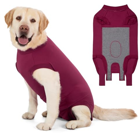 Cyponpy Hund återhämtningsdräkt kvinnlig spay operation hund kropp kostym efter operation manliga hundar kirurgisk återhämtning onesie medicinsk väst postop hundar kirurgi skjorta kon alternativ