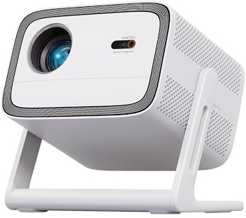 Wanbo Proiettore Vali 1 con proiezione cardanica a 200° || 900 ANSI lumen || Sistema TV Android 11 | Proiettore intelligente portatile 1080P || Altoparlanti stereo Hi-Fi da 12 W || Supporto