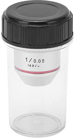 Lente de microscopio biológico, Lente Objetivo del microscopio, microscopios acromáticos Objetivos RMS roscados 1x 195 Objetivos acromáticos Lentes para microscopios biológicos