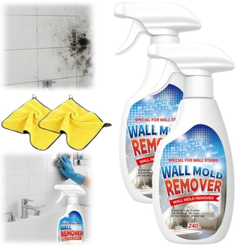 Highly Effective Removal Spray,8.12 Fl.oz Multi-Surface Wall Cleaner Spray,Multifunctional Dust And Stain Remover for Wood,Tile,Fabric,Bathrooms,Kitchens,Long-Term Protection (2)