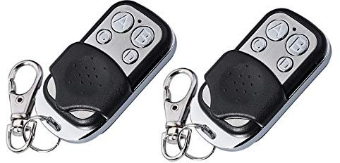 2 Stk. Original Schartec Universal Handsender 433 MHz - Funk Fernbedienung 4 Kanal Garagentoröffner 433,92 MHz für Garagentorantrieb - Torantrieb