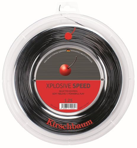 Kirschbaum Xplosive Speed 123 Tennis Saitenrolle 200m Monofil Schwarz 1,13