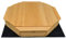 Rijoka Sandkasten Sandkiste aus Holz – 4 Sitzbänken – Sandkastendeckel – Inkl. Bodenplane – 1305x1305x200mm