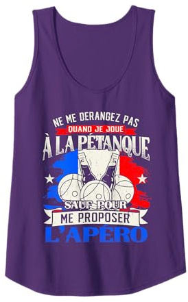 Petanque Humour Boccia Homme Pétanque Cadeau Débardeur