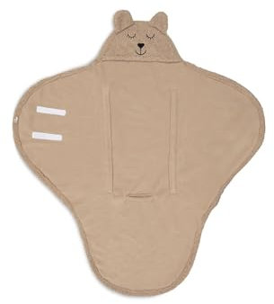Jollein Einschlagdecke Puckdecke z.B. für Babyschale Bear Boucle Biscuit | 032-566-67064