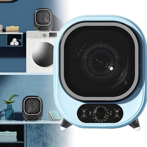 URJWAN Secadora PequeñA, Secadora Inteligente PequeñA, Condensador Ventilado De 5 Kg, Mini Secadora Centrifugadora PortáTil Y Compacta, Montable En La Pared con Capacidad De Carga De 0,8 Kg,D-220V