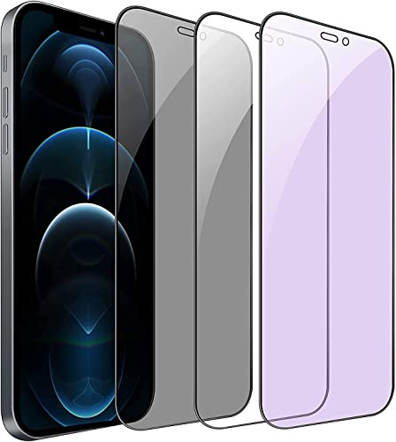 NWNK13 For iPhone 11 Pro Max/iPhone XS Max Screen Protector Anti-Blue Light Filter [Anti Fingerprint ] Anti Scratch Full Coverage 9H Tempered Glass Screen Film Case Friendly [ 2 Pack ]