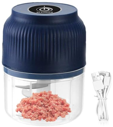 Trituradora de ajo eléctrica Picadora de huevos de ajo inalámbrica multifunción Picadora pequeña resistente a altas temperaturas para preparar calabaza, cerdo, patatas, pimes