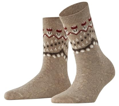 FALKE Cosy Wool W So Laine Viscose Cachemire Unies Chaussettes, Beige Melange 4091 Special Edition, 39-42 Femme