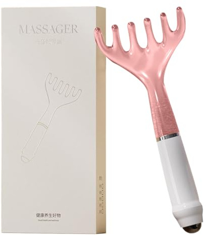 Masseur en cuir chevelu avec peigne, 6 griffes en résine pour massage relaxant – accessoire portable pour massage en cuir chevelu soin cheveux voyage maison salon et femme spa