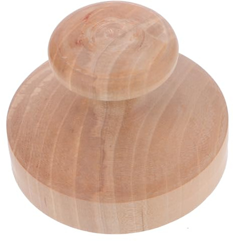Artibetter Molde de Madera para Tortillas de 6 Cm Herramienta para Hornear Pan Prensa Rápida para sin Bisagra Prensa de Hamburguesas y Galletas, Adecuado para Cocina Casera