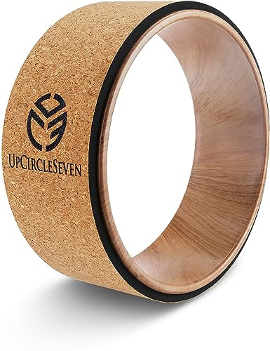UpCircleSeven Rueda de yoga para dolor de espalda, masaje de tejido profundo, rueda de rodillo de espalda para yoga para aliviar el dolor de espalda, estiramiento, liberación miofascial de movilidad