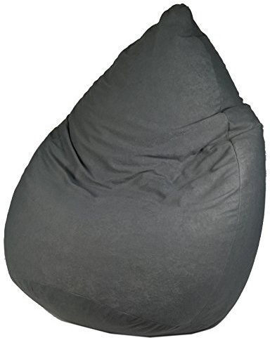 Heunec – Vroni 671041 – Saco de Asiento microfibra 120 L, ratón gris, Gris , color/modelo surtido