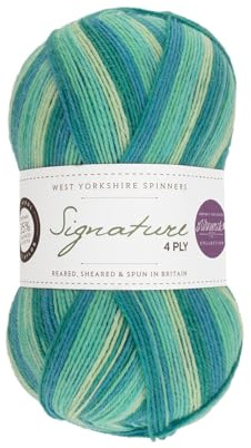 West Yorkshire Spinners Signature 4ply Winwick Mum Collection Seascape 873 100g Sock Yarn