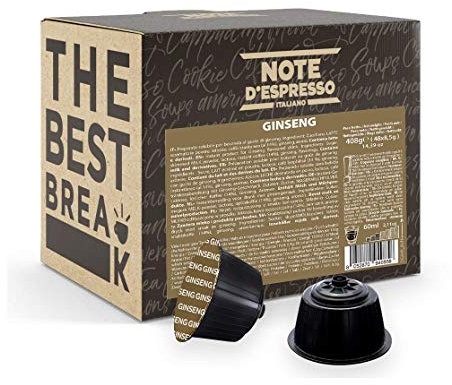 Note d'Espresso - Ginseng - Capsules Exclusivement Compatibles avec les Machines NESCAFE* DOLCE GUSTO* - 48 caps
