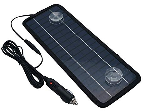 Riloer Solpanel spillbatteriladdare, 4,5 W 12 V bilbatteriladdare för båt yacht utomhus strömförsörjning