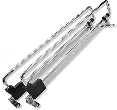 Mprofi MT® 2 Piezas | Percheros Extraibles 500mm | Barra Armario Extensible | Perchas Ropa | para Armarios Dormitorio, Organizador Armario Ropero, Barra Colgar Ropa, Colgador Ropa | Acero