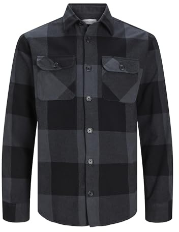 JACK & JONES Jjedarren Buffalo Ls Noos T-Shirt, Gris, XXL