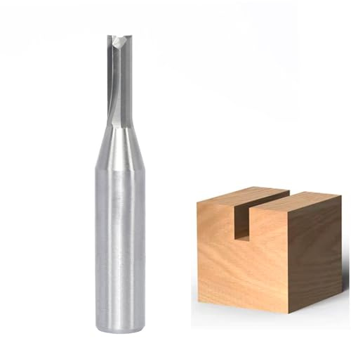 Sinoprotools Nutfräser,Fräser für Oberfräse 12mm Schaft, Ø6mm Schnittlänge 20 mm,Nutenfräser Router Bit,Holzfräser Fräser Schaftfräser Holzbearbeitungswerkzeug Bit(Ø=6,S=12)