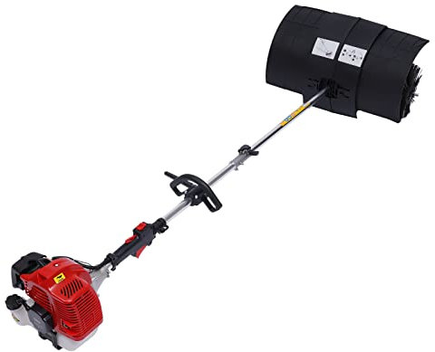 Generic Cepillo de gas para escobas, barredora de mano de 52 cc para limpieza de césped artificial, limpieza de calles y uso agrícola