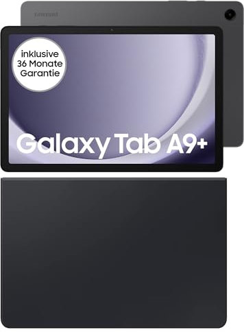 Samsung Galaxy Tab A9+ Wi-Fi Android-Tablet, 64 GB Speicherplatz, Großes Display, 3D-Sound, Simlockfrei ohne Vertrag, Graphite+Keyboard Cover
